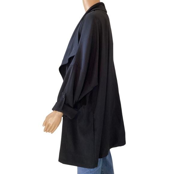 Max Studio Open Front Coat/Cardigan women’s sz 2X black - Picture 2 of 7